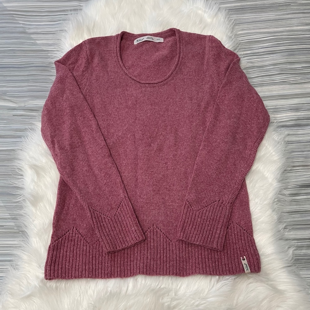 Woolrich Pink Scoop Neck Wool Blend Sweater